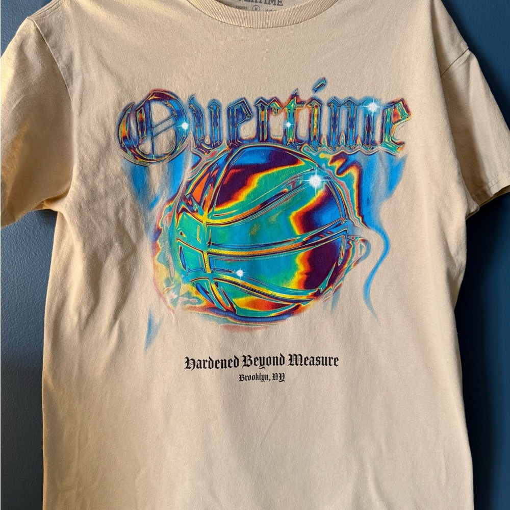 Overtime Tan Chrome Graphic Tee